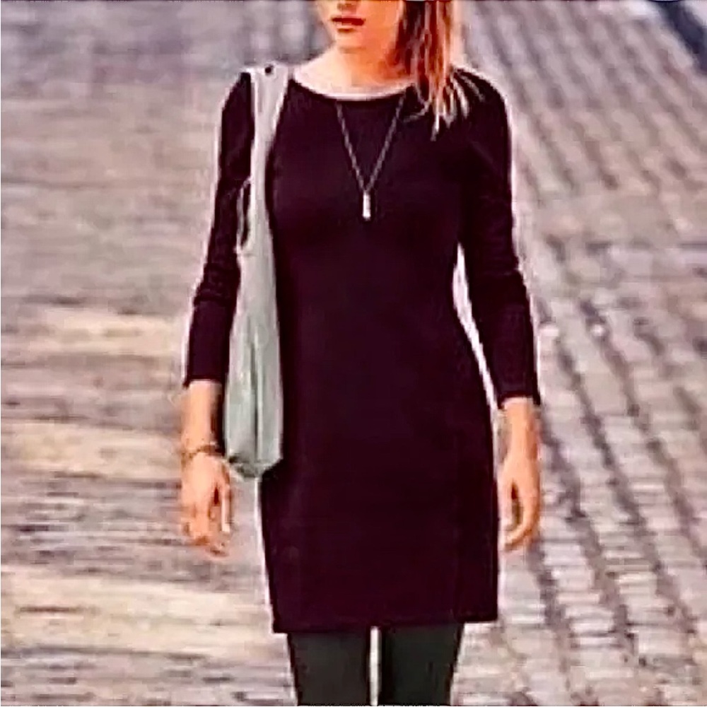 Athleta | Like new Illusion knit stretch mini dress size extra small
